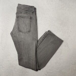 Warp+Weft Jeans Mens 30x32 Gray ORD Chicago Straight Smoke Stretch Denim